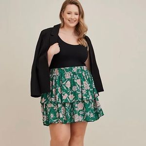 NWT Torrid Mini Tiered Skater Skirt